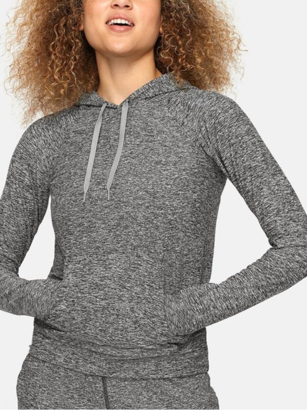 Outdoor Voices Gray Hooded Sweatshirt